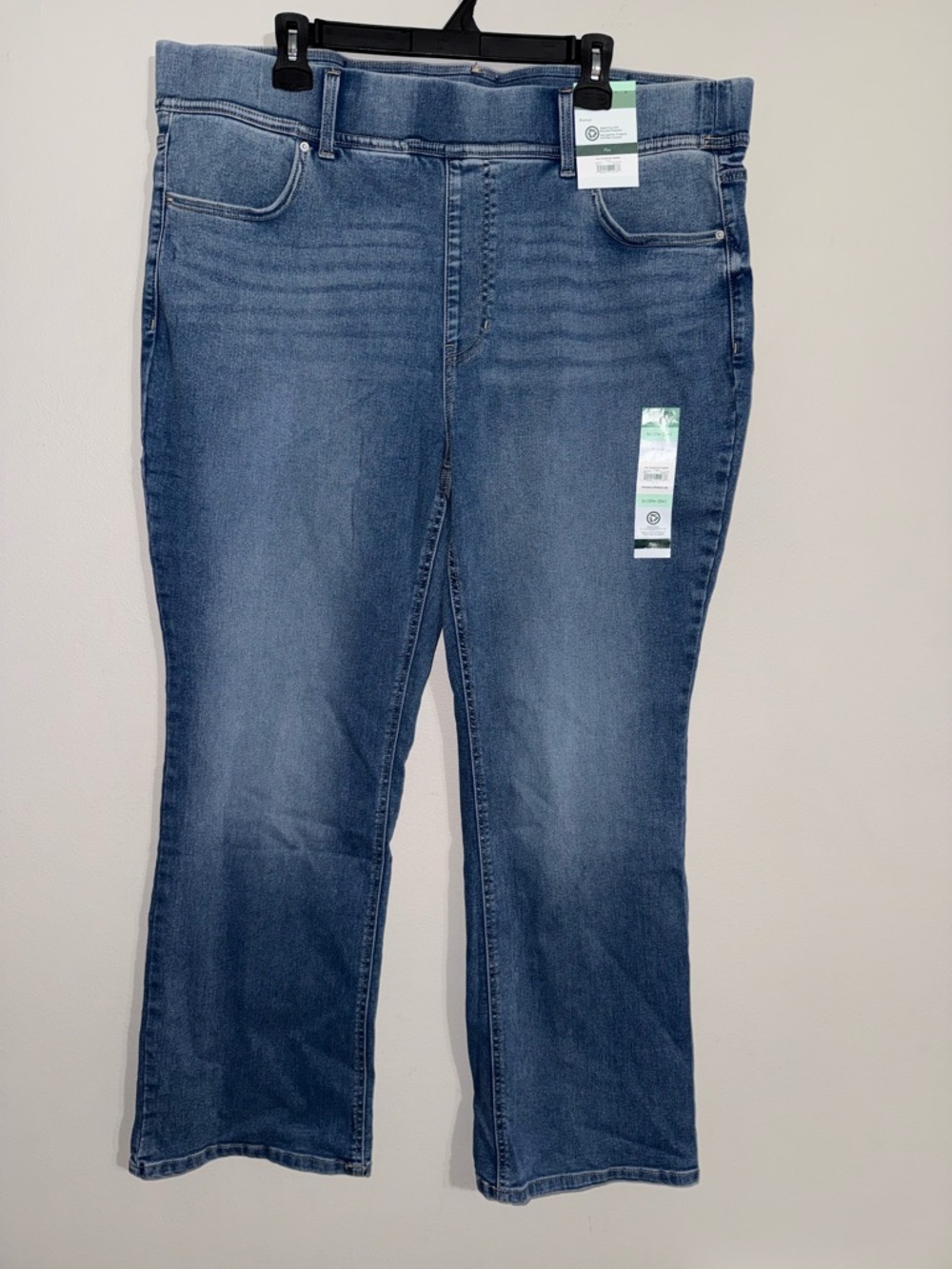 Terra & Sky Women’s Medium Wash Bootcut Pull On Jeans